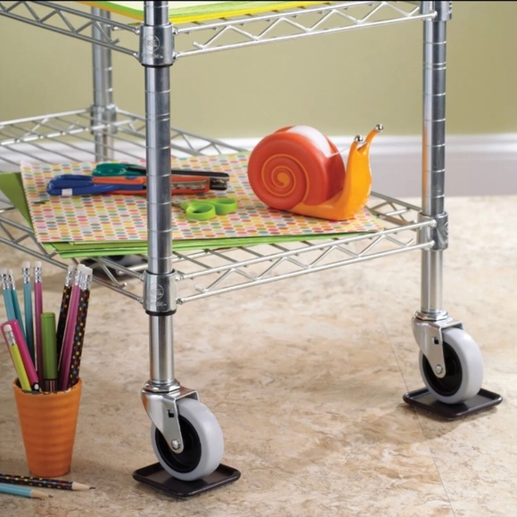 Lot Of 5 Waxman 4 Pieces 2-1/2" / SQUARE CARPET CASTER CUPS Protect Hard Floors - Picture 1 of 7